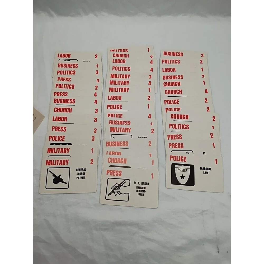 Vintage Power Play A Task Force Card Game Complete